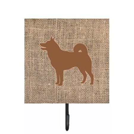 Carolines Treasures Shiba Inu Burlap and Brown Leash Or Key Holder BB1067-BL-BN-SH4